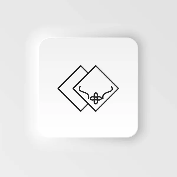 Шматок Тканини Значок Бавовняного Аксесуара Проста Елементна Ілюстрація Природного Поняття — стоковий вектор