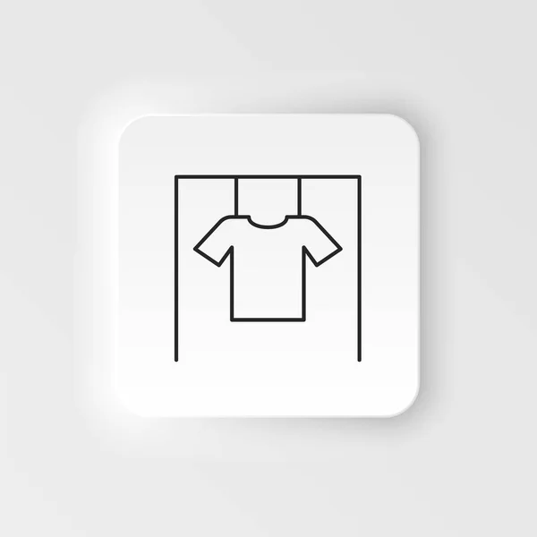 Clothes Cotton Shirt Icon Simple Element Illustration Natural Concept Clothes — Vetor de Stock