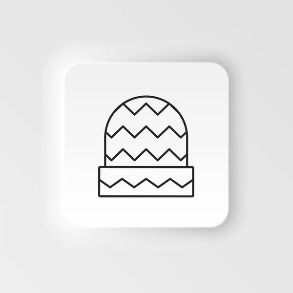 Cap Hat Icon Simple Element Illustration Natural Concept Cap Hat — Stok Vektör