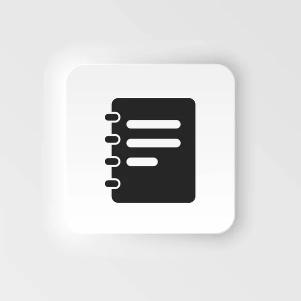 Jotter Notebook Icon Vector Simple Element Illustration Concept Jotter Notebook — Vettoriale Stock