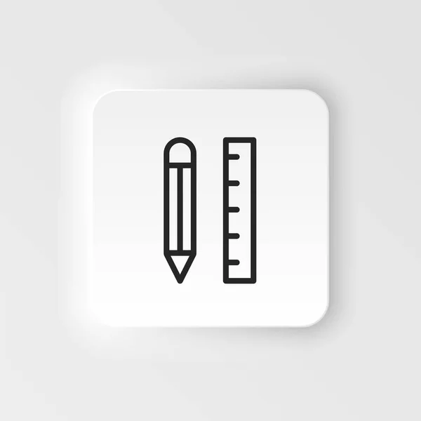 Application Pencil Vector Icon Element Design Tool Mobile Concept Web — Vettoriale Stock