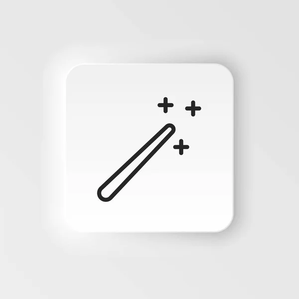 Magic Stick Wizard Vector Icon Element Design Tool Mobile Concept — Stockvektor