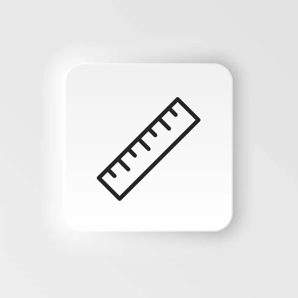 Measure Ruler Vector Icon Element Design Tool Mobile Concept Web — Vetor de Stock