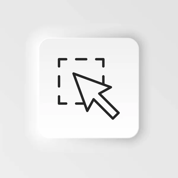 Cursor Select Vector Icon Element Design Tool Mobile Concept Web — Vetor de Stock