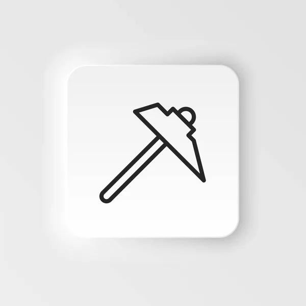 Miner Pick Tool Vector Icon Element Design Tool Mobile Concept — Stockvektor