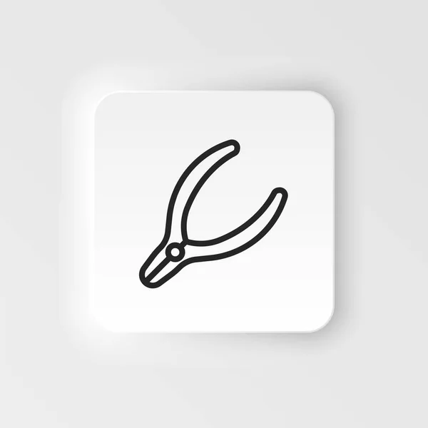 Pliers Tool Vector Icon Element Design Tool Mobile Concept Web — 스톡 벡터
