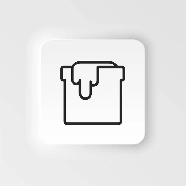 Bank Color Pot Vector Icon Element Design Tool Mobile Concept — Stock vektor