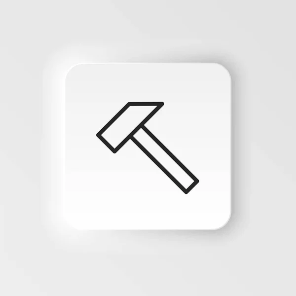 Hammer Tischlerei Pullervektorsymbol Element Des Design Tools Für Mobile Konzepte — Stockvektor
