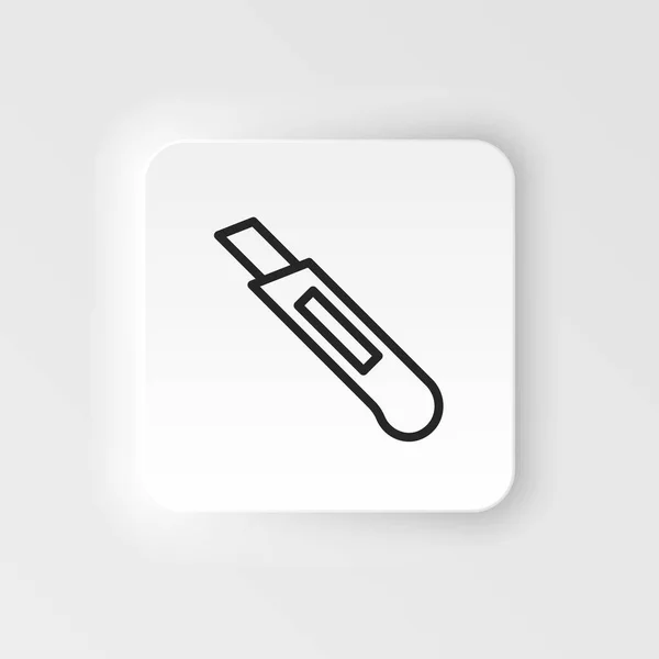 Engineer Knife Vector Icon Element Design Tool Mobile Concept Web — Vector de stock