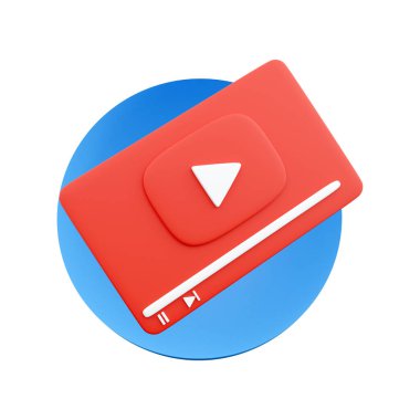 3 boyutlu film ikonu. 3D renderfilm simgesi simgesi video oynatıcı, ses. 3d oluşturma.