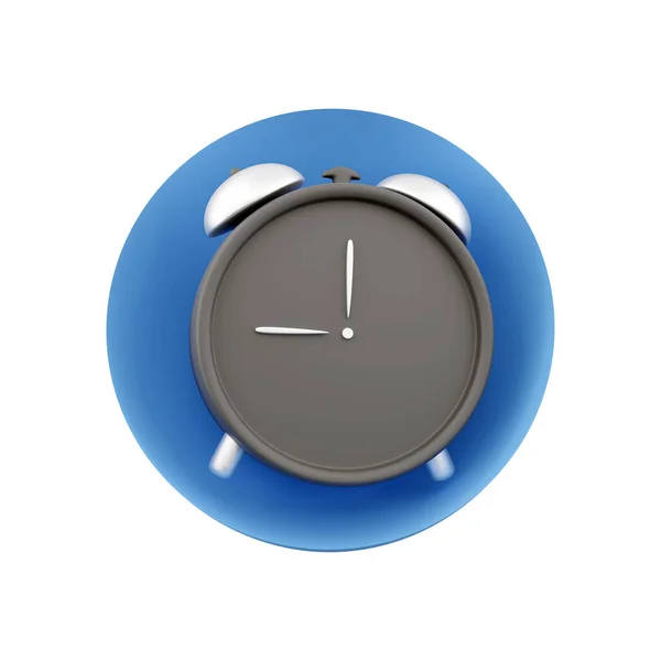Rendering Clock Icons Pastel Minimal Cartoon Style Isolated — Fotografia de Stock