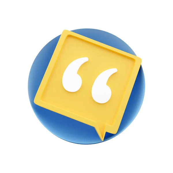 Bubble Icon Cartoon Talk Ballon Render Chat Bubble Icon Conversation — Photo