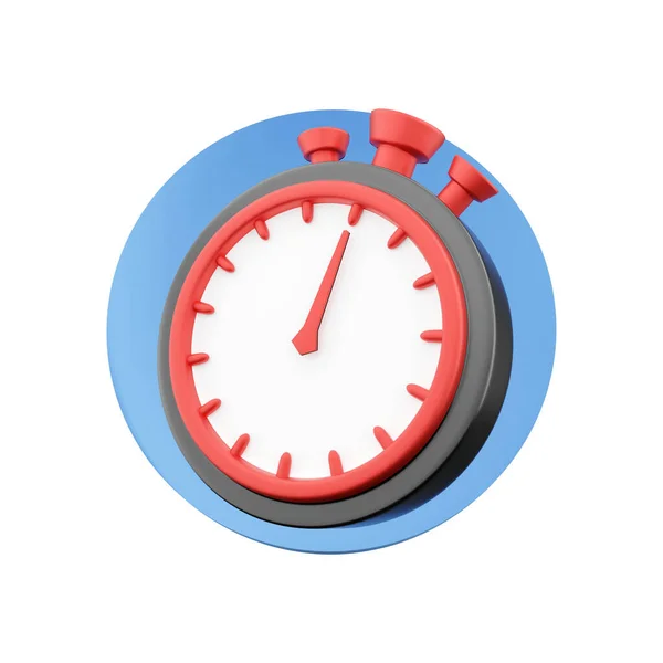 Timer Rendering Sfondo Blu Rendering Cronometro Timer Cerchio Blu Illustrazione — Foto Stock