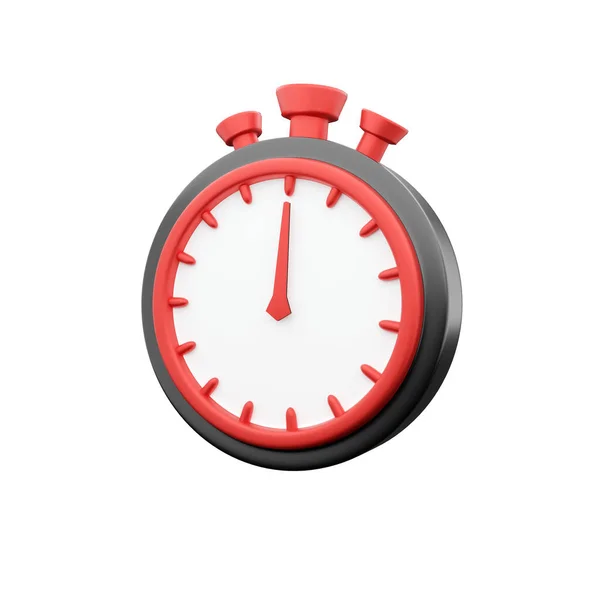 Stoppuhr Timer Icon Illustration Render Timer Symbol Auf Weißem Hintergrund — Stockfoto