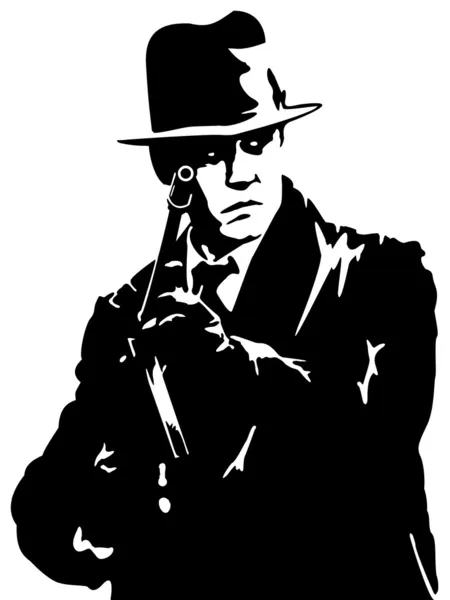 Un gangster. — Image vectorielle