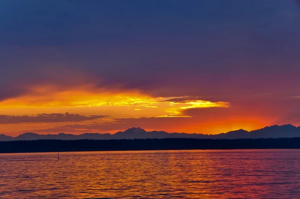 Sunset bulvarında puget sound