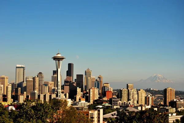 Seattle och berget — Stock fotografie