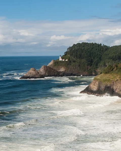 Haceta Head  and Lighthouse — Stock Photo, Image