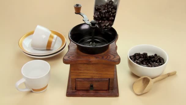 咖啡研磨机 — 图库视频影像