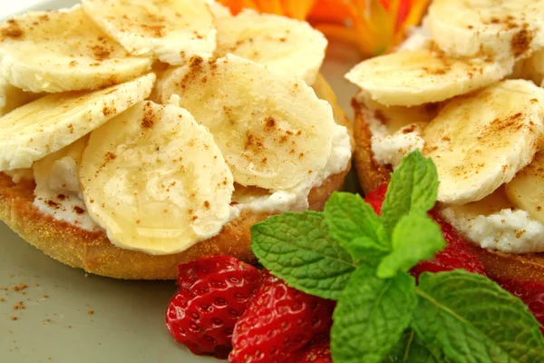 Muffins de banana e ricota — Fotografia de Stock