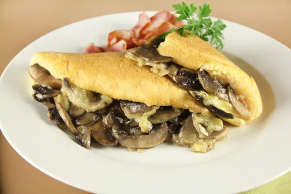 Mushroom Omelette — Stock Photo, Image