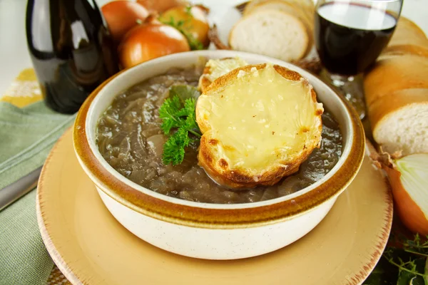 フランス語オニオン スープ — ストック写真
