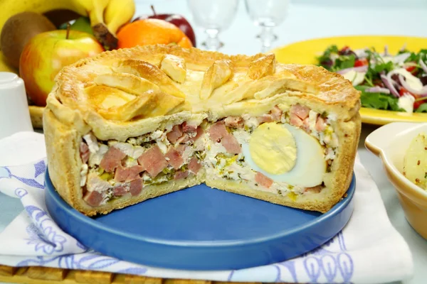 Ham And Egg Pie — Stock Photo, Image