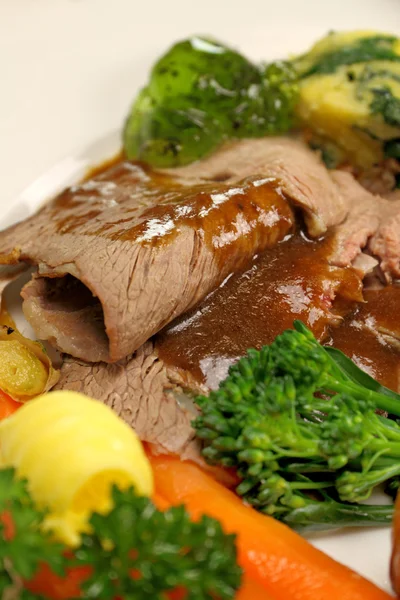 Sliced Roast Lamb — Stock Photo, Image