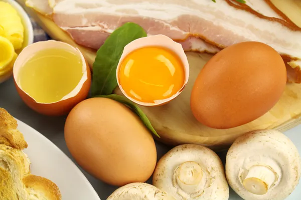Zutaten für Omelette — Stockfoto