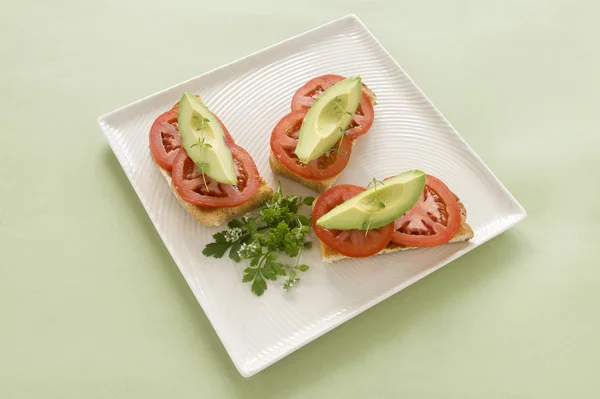 Avocado And Tomato — Stock Photo, Image