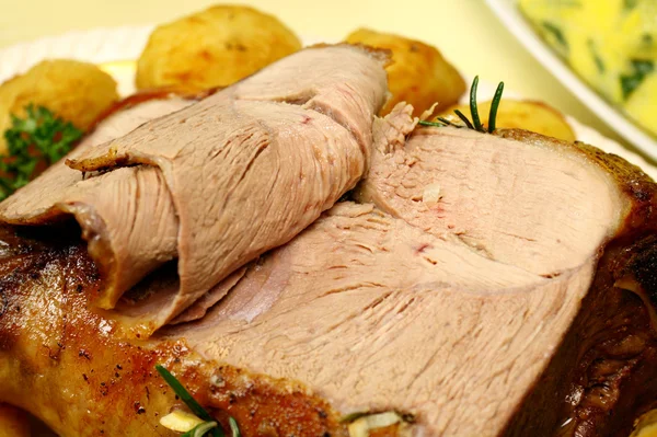 Carved Lamb Roast — Stock Photo, Image