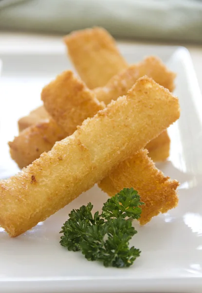 Fried Bread Strips — Stock Photo, Image