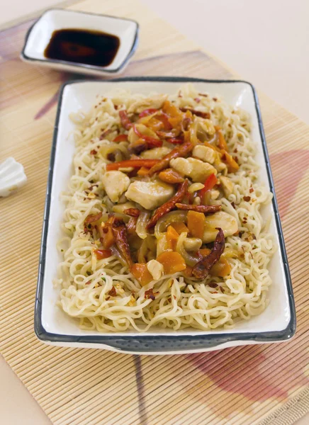 Peperoncino pollo Stir Fry — Foto Stock