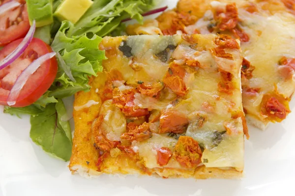 Pesto Marguarita Pizza — Stock fotografie