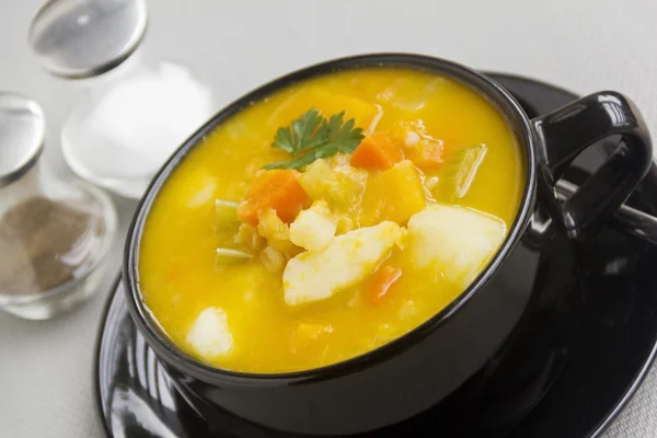 Плотный овощной суп — стоковое фото