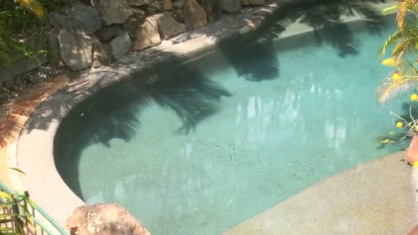 自动游泳池清洁过程 — 图库视频影像