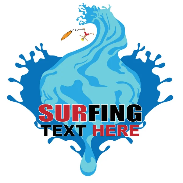 Diseño de surf — Vector de stock