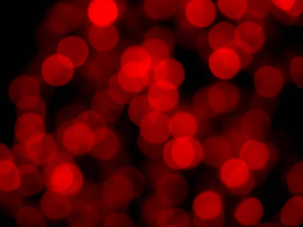 Image Floue Abstraite Lumière Rouge Bokeh Nuit Sur Fond Sombre — Photo