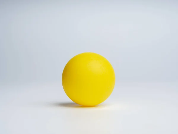 Yellow Ball Isolated White Background Space Logo Templates Icon Background — Fotografia de Stock