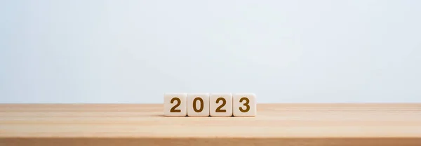 2023 Happy New Year Background Banner Two Thousand Twenty Three — 图库照片