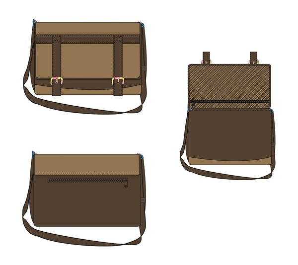 Bag art template three