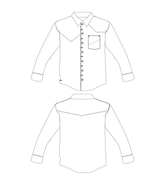 Design clothing template — Stock Photo, Image