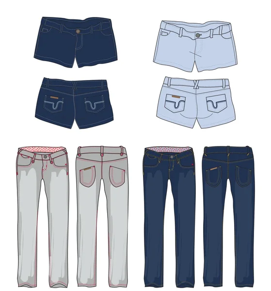 Şablon tüm denim Konfeksiyon