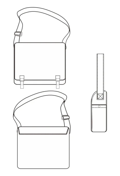 Bolsa plantilla monedero —  Fotos de Stock