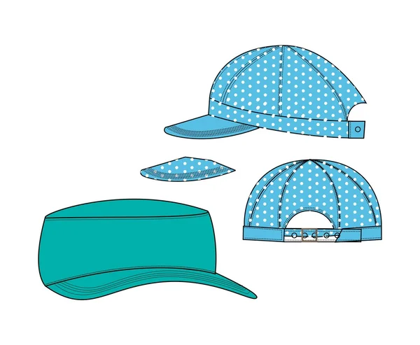 Hat template blue — Stock Photo, Image