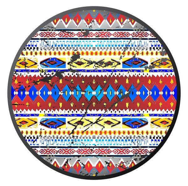 Native american pattern circle — Stock Photo, Image