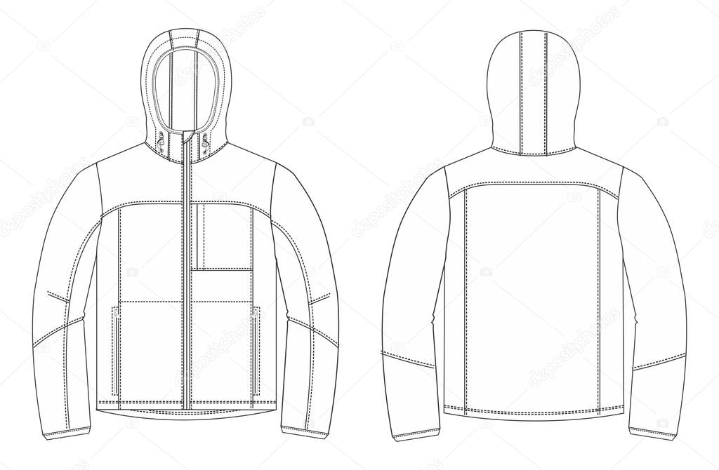 Apparel template jacket snow — Stock Photo © chandrabhendot #13480331