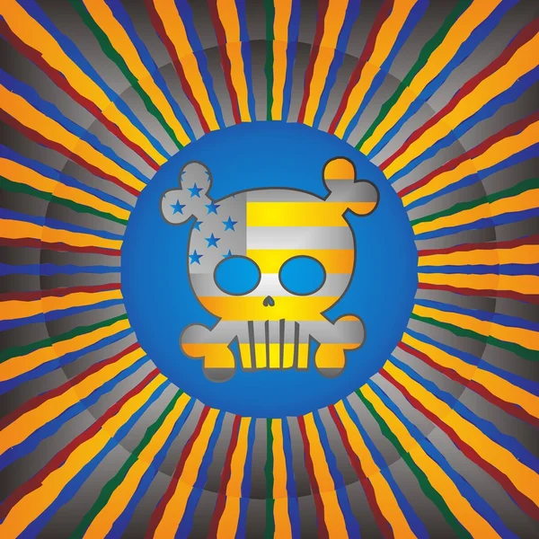 Calavera arte super — Foto de Stock