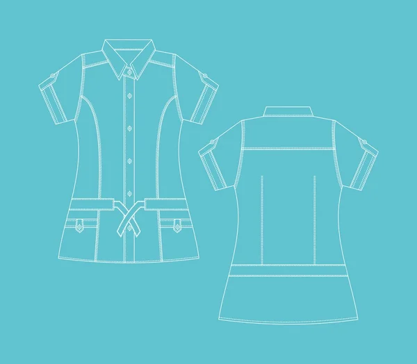 Графический шаблон одежды — стоковое фото
