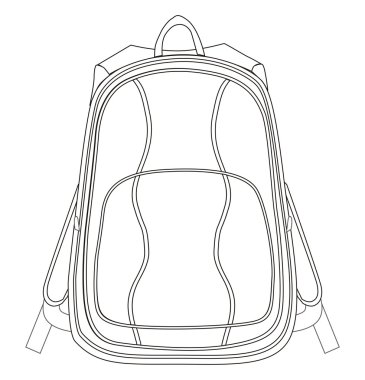 çanta paketi hazır giyim çizim